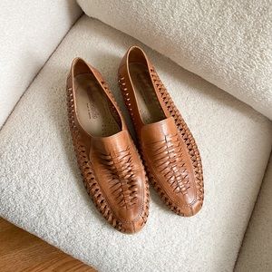Weekends Huarache style brown Brazilian leather shoes